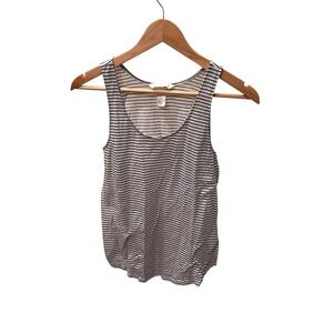 H and M Striped Black and White Women's Tank Top